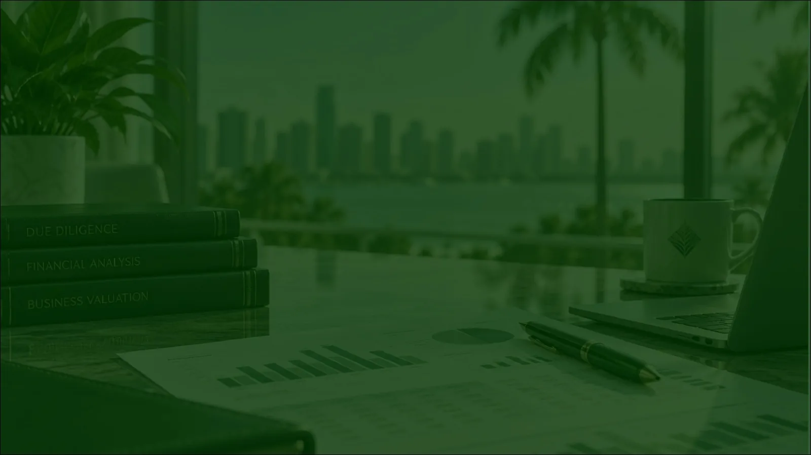 Aniss Cherkaoui, P.A. reviewing financial statements with a South Florida business owner ahead of a Quality of Earnings review